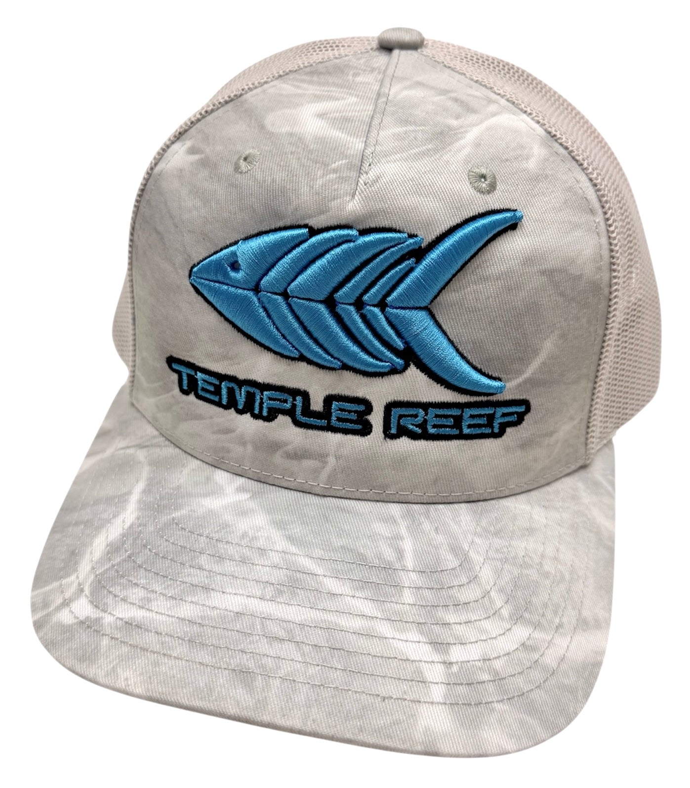 Temple Reef Ocean Approved Hat – Aqua Logo