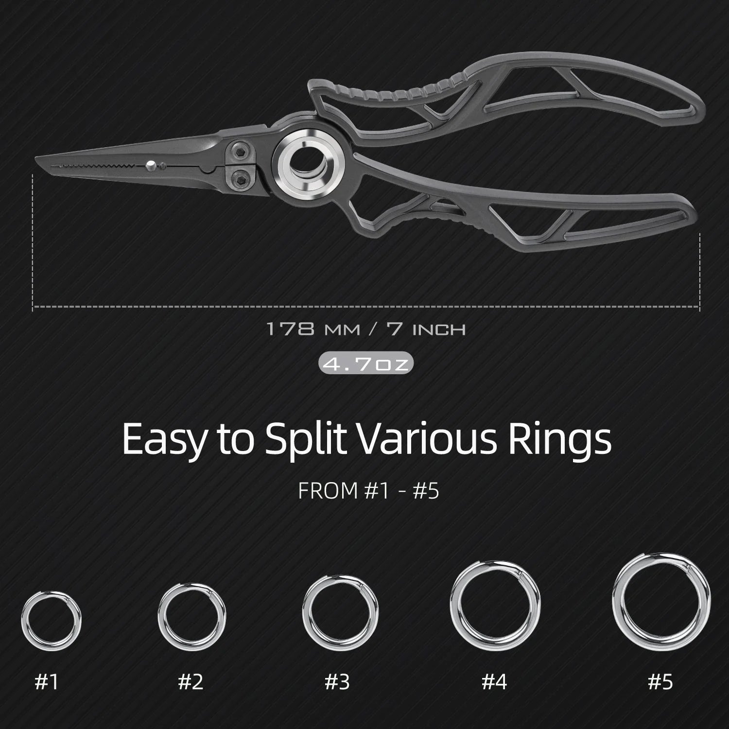 Gomexus Exoskeleton Stainless Steel Fishing Pliers