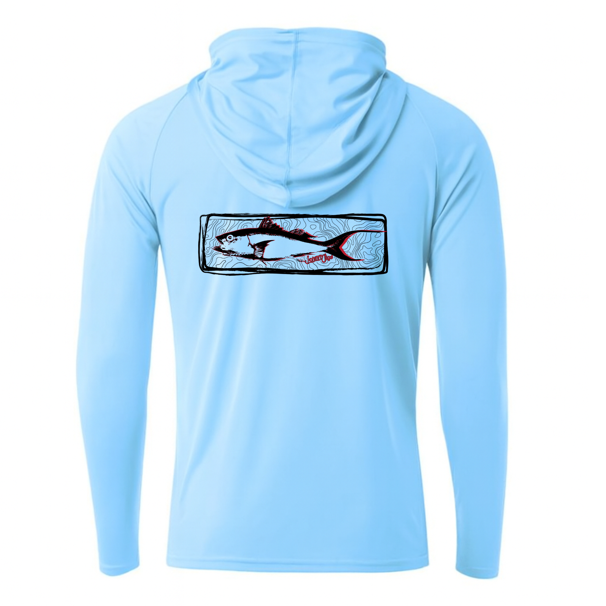 Johnny Jigs Queen Snapper UV Hooded Fishing Shirt | UPF 44+ Long