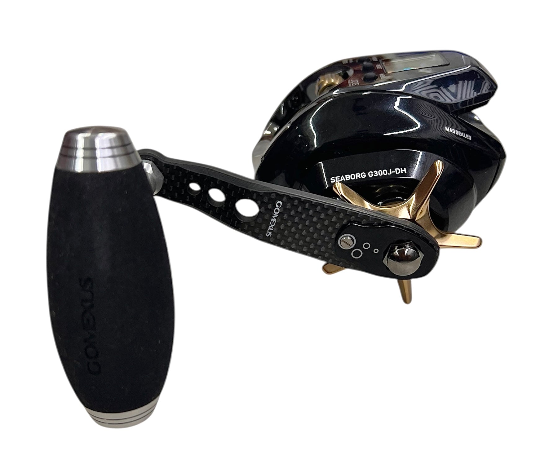 Daiwa Seaborg G300J-DH Electric Reel + Gomexus Power Handle Upgrade