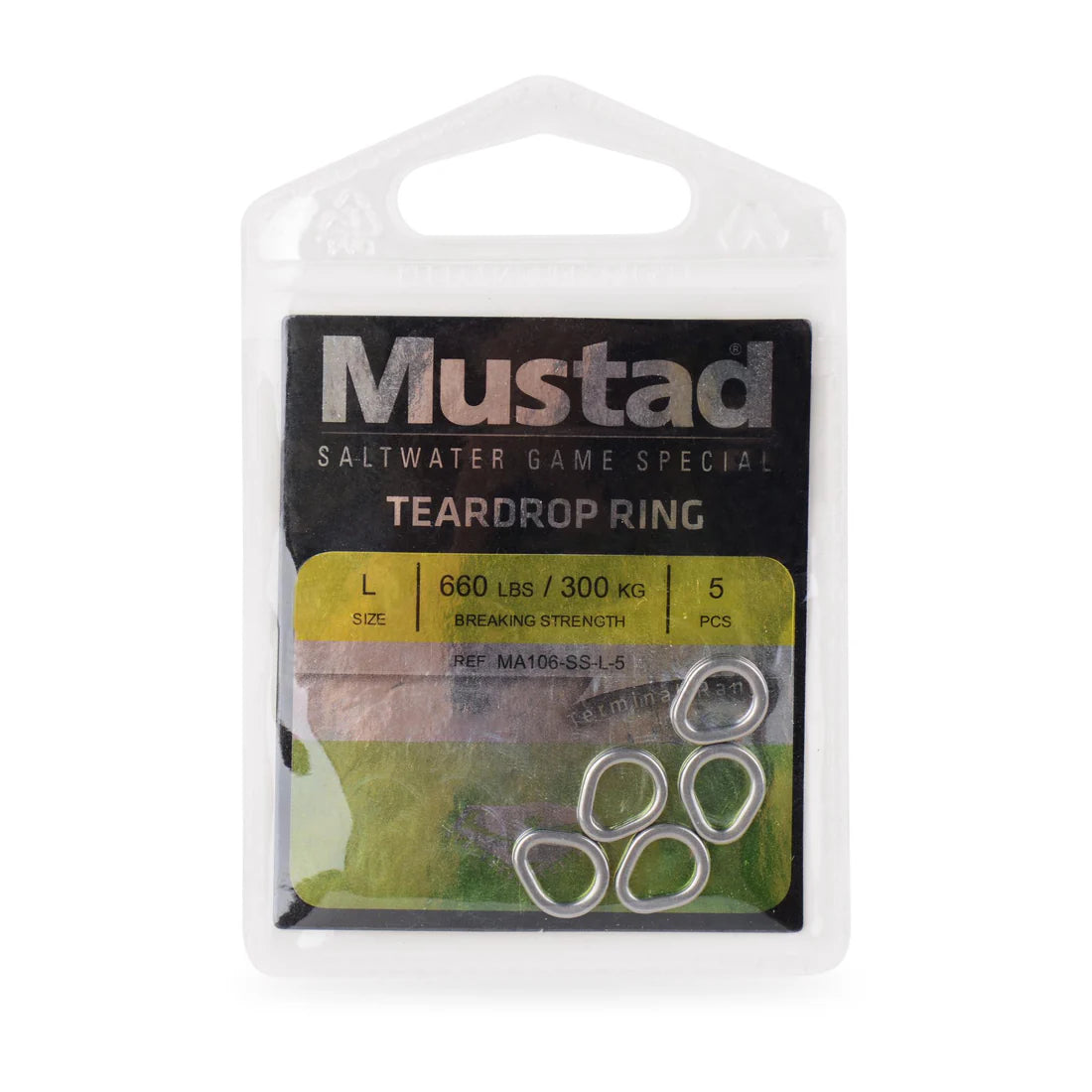 Mustad Teardrop Stainless Steel Ring