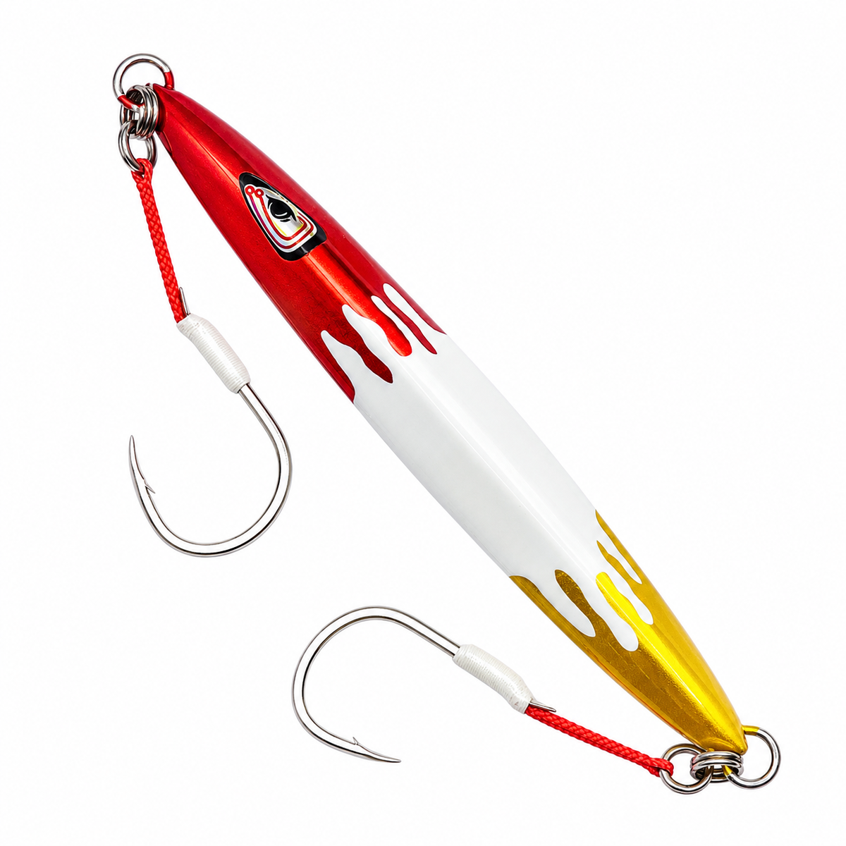 Atlas Gold/Red Drip Slow Pitch Jig