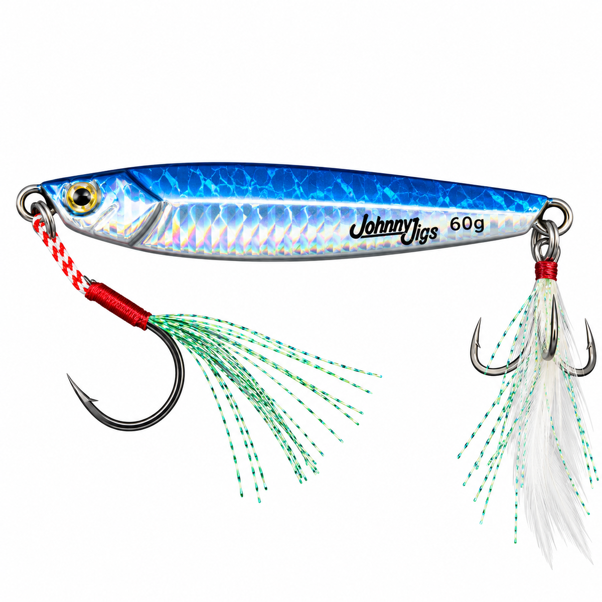 Johnny Jigs® Long Casting Jig - Blue/Silver