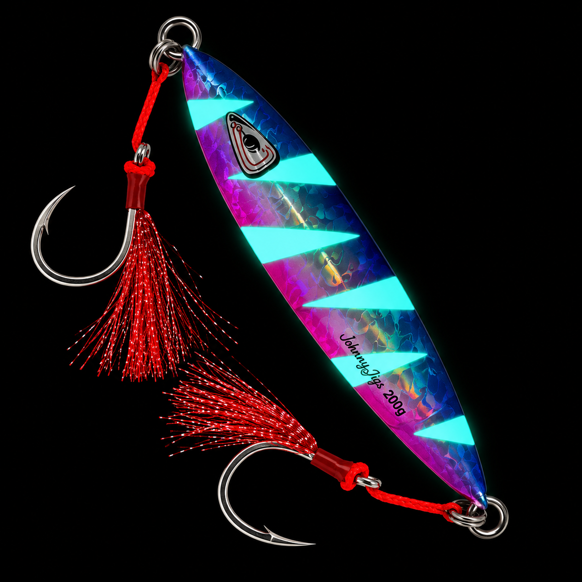 Ridged Pink/Blue Slow Pitch Jig