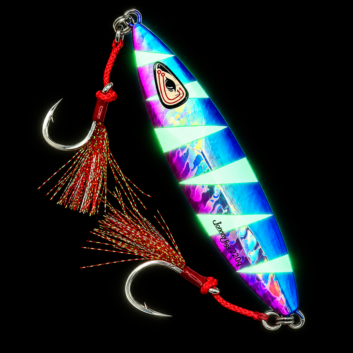 Ultra Flutter Blue/Pink Glow Slow Pitch Jig