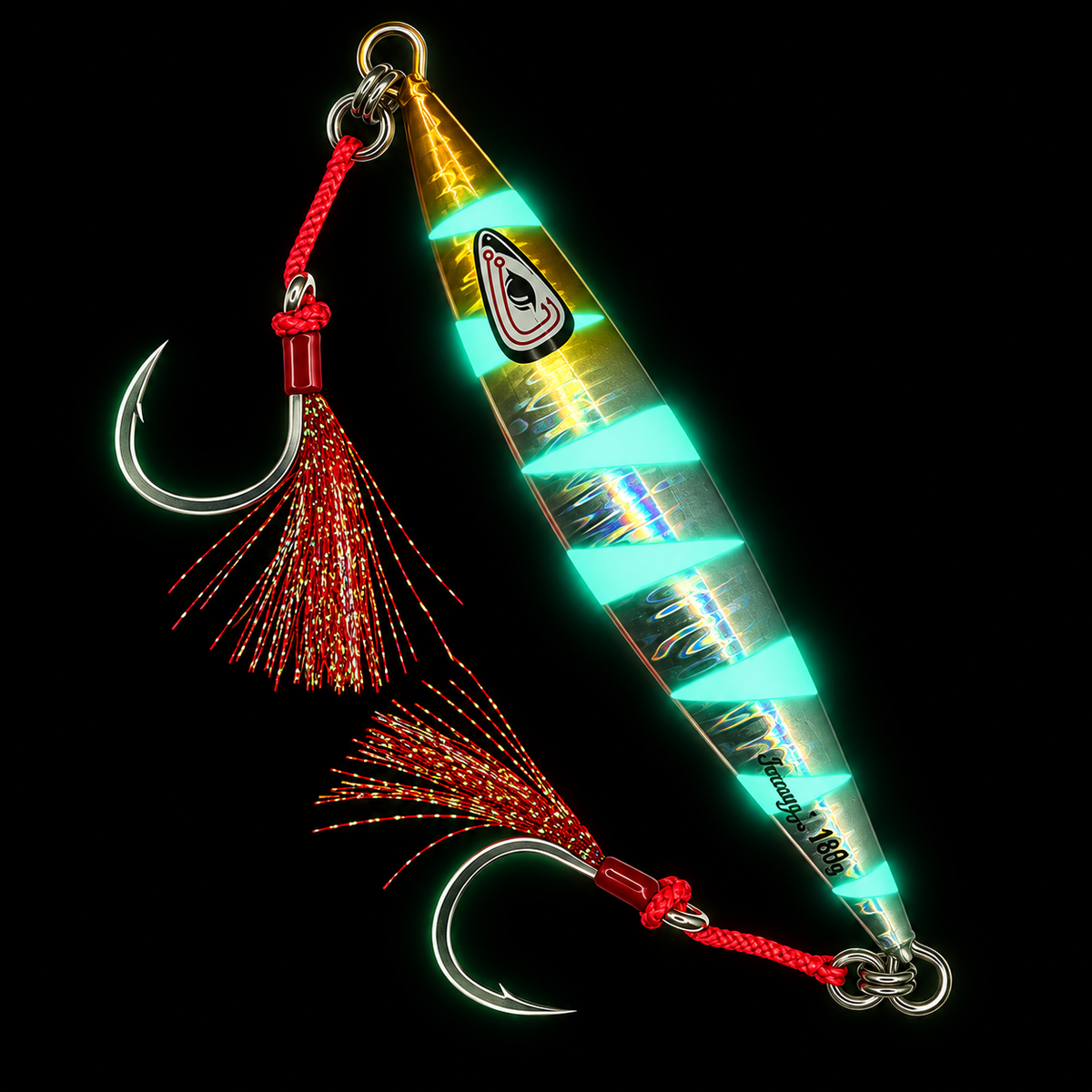 Flat Back Silver Glow Slow Pitch Jig