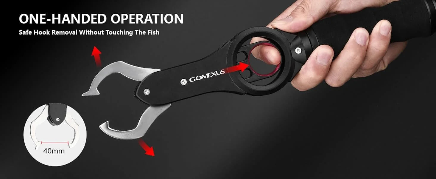 Gomexus Aluminum Fish Gripper with Scale