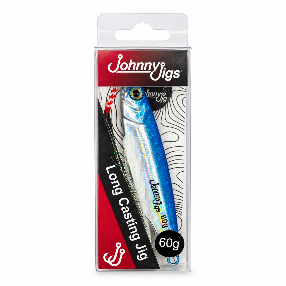 Johnny Jigs® Long Casting Jig - Blue/Silver
