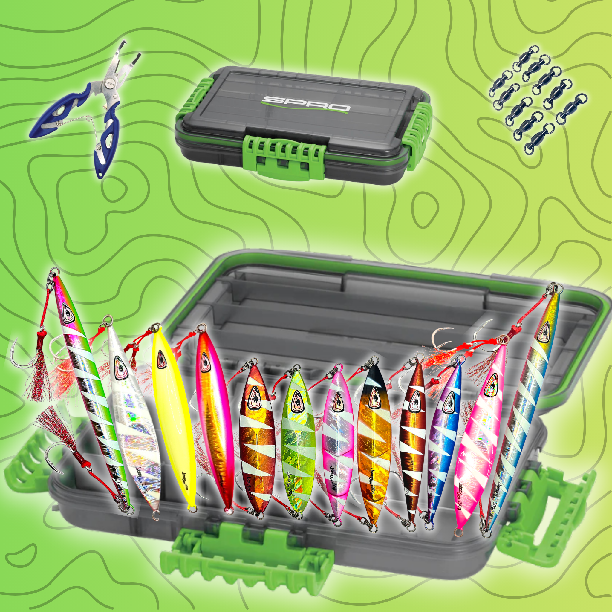 Johnny Jigs® Micro Jig Adventure Pack – 12 Jig Case