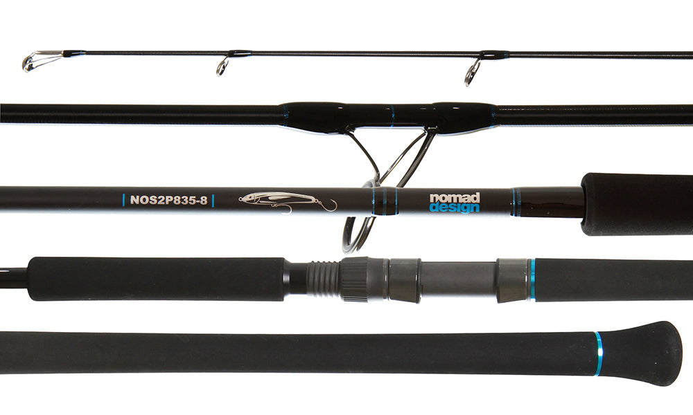 Nomad 2020 Offshore Spin Rods With Free Gift 8ft 3in 2pc PE 5-8