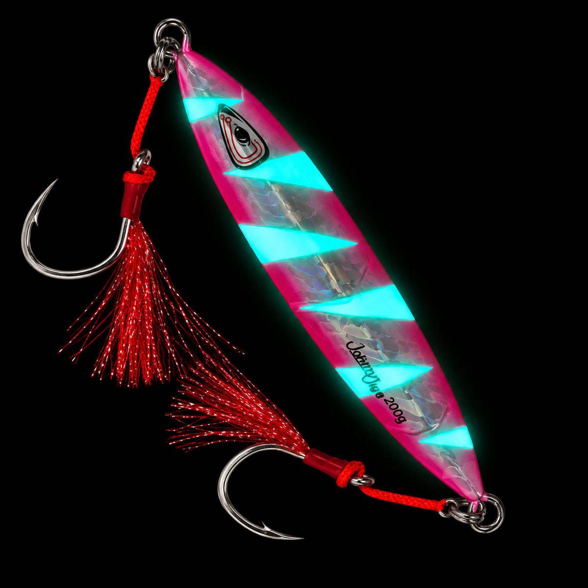 Ridged Pink/Silver Slow Pitch Jig