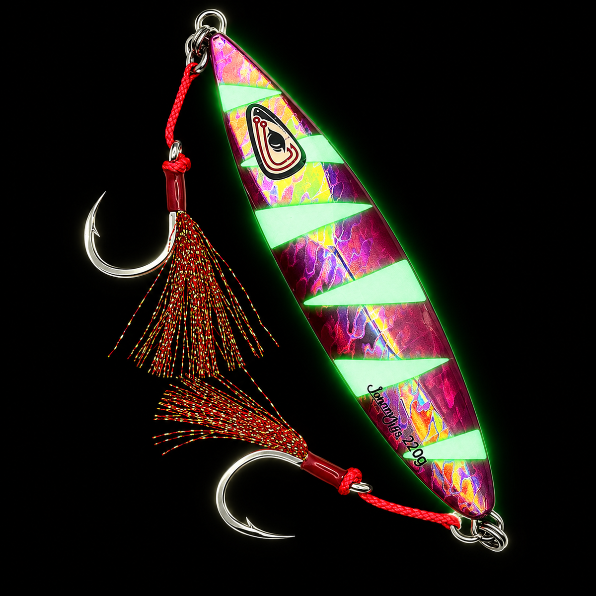 Ultra Flutter Pink Glow Slow Pitch Jig