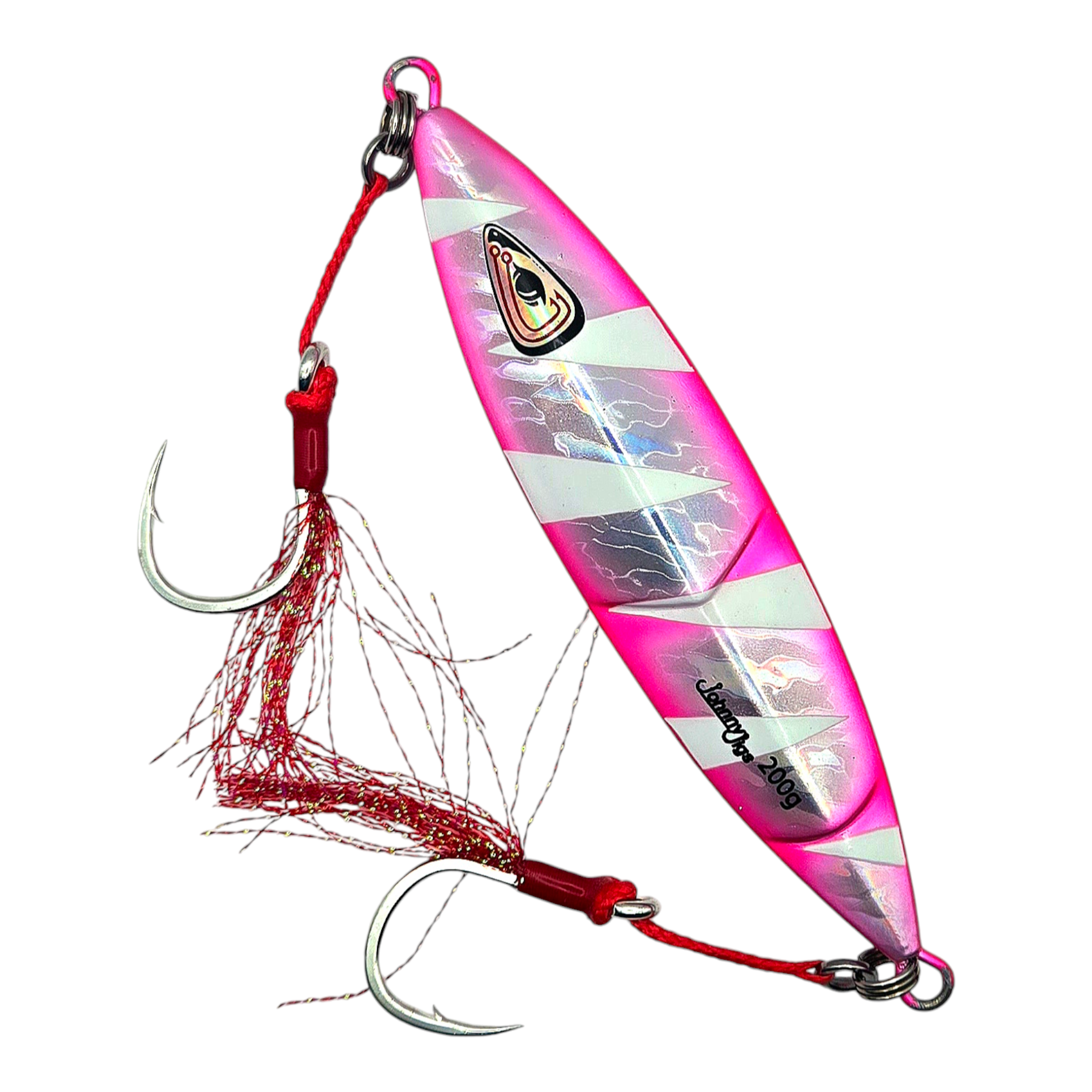 Ridged Pink/Silver Slow Pitch Jig - Main Image