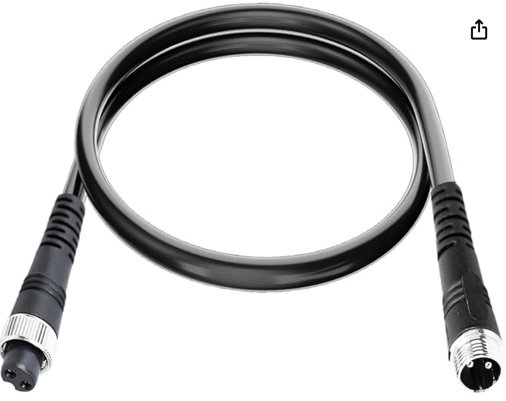 Power Cord Replacement for Cylindrical Lithium Battery 4'9"