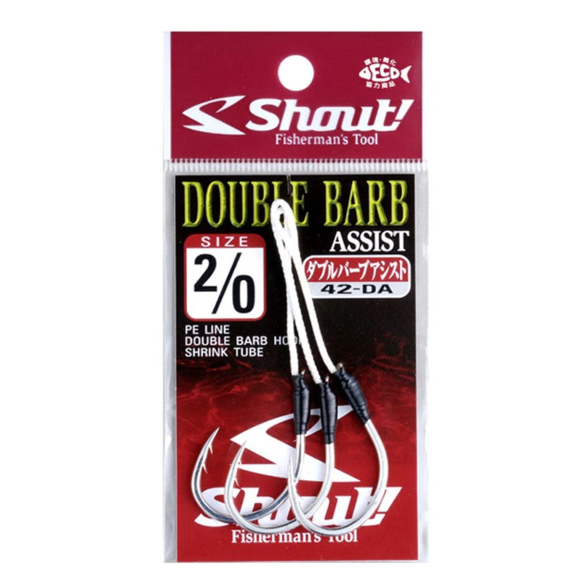 Shout! Double Barb Assist 42-DA Size 4/0