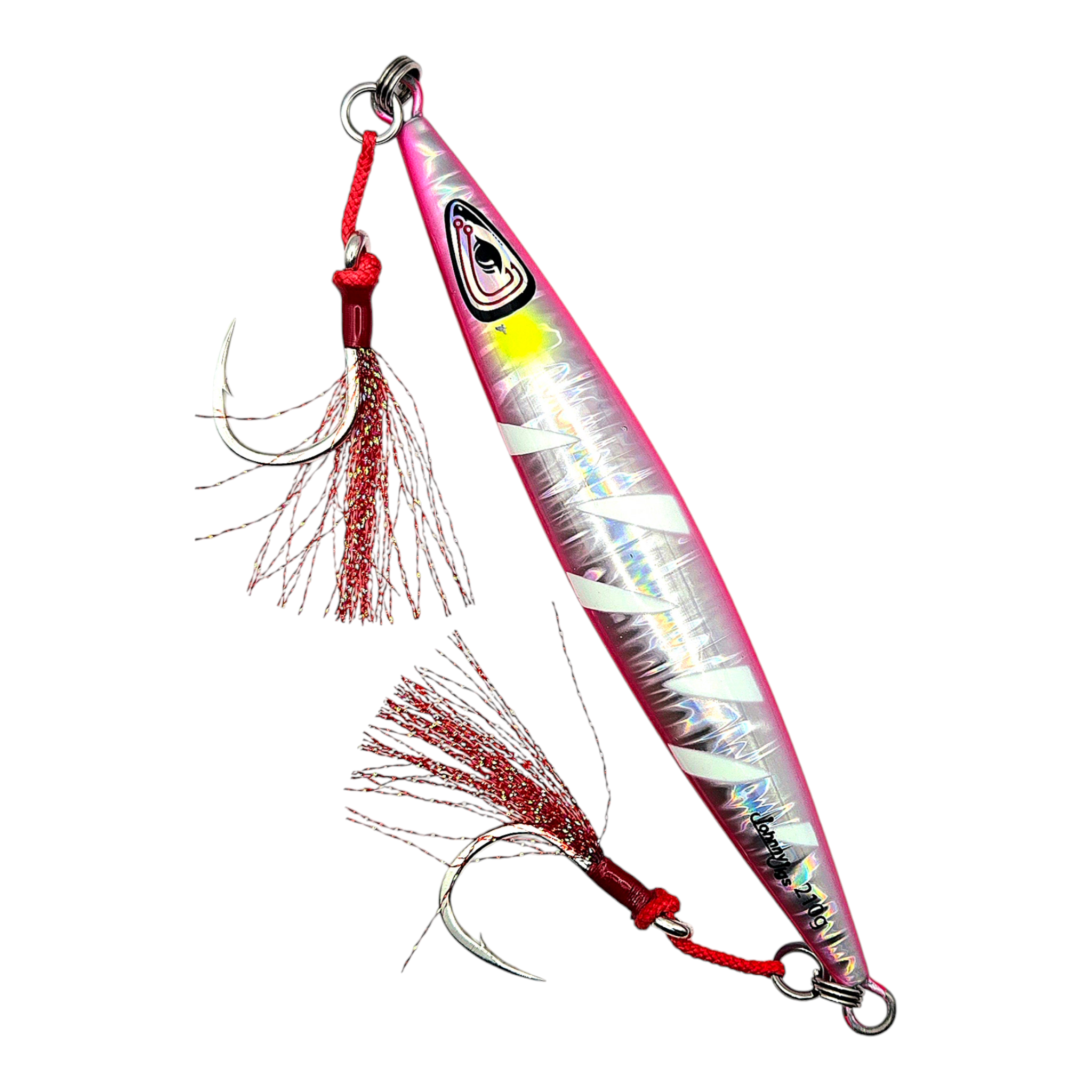 Tuna Teaser Pink/Silver Glow Slow Pitch Jig - Main Image