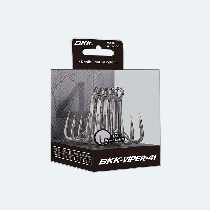 blues preacher electric guitar fishing hook BKK Viper-41 Treble Hooks Black 2/0 Inline Hooks which is 3 times length:1.5m Pilchard Bait Rig