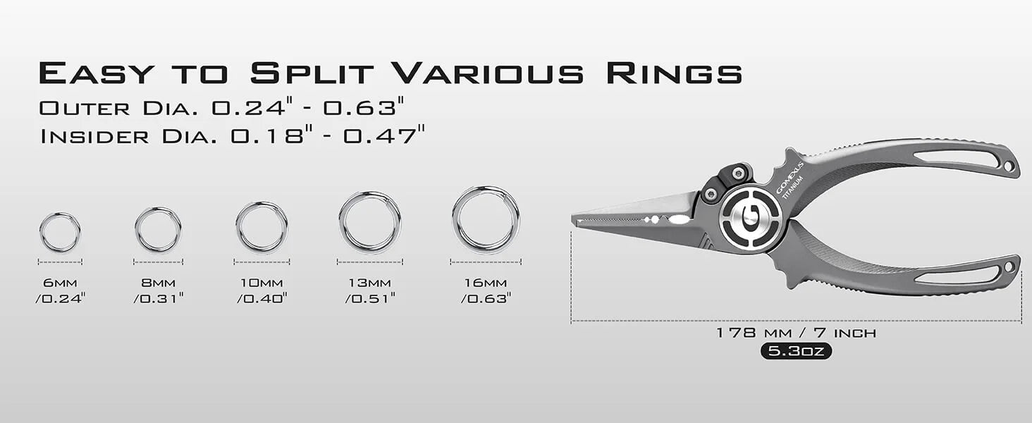 Gomexus Titanium Fishing Pliers