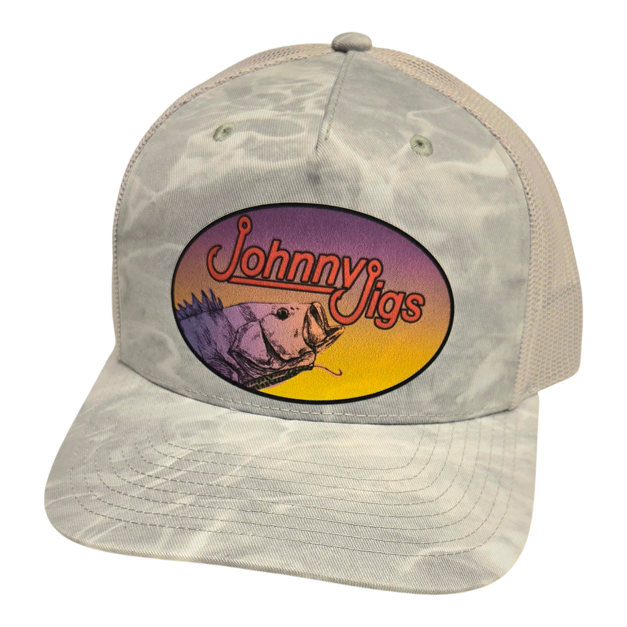 Fishing hat with grouper