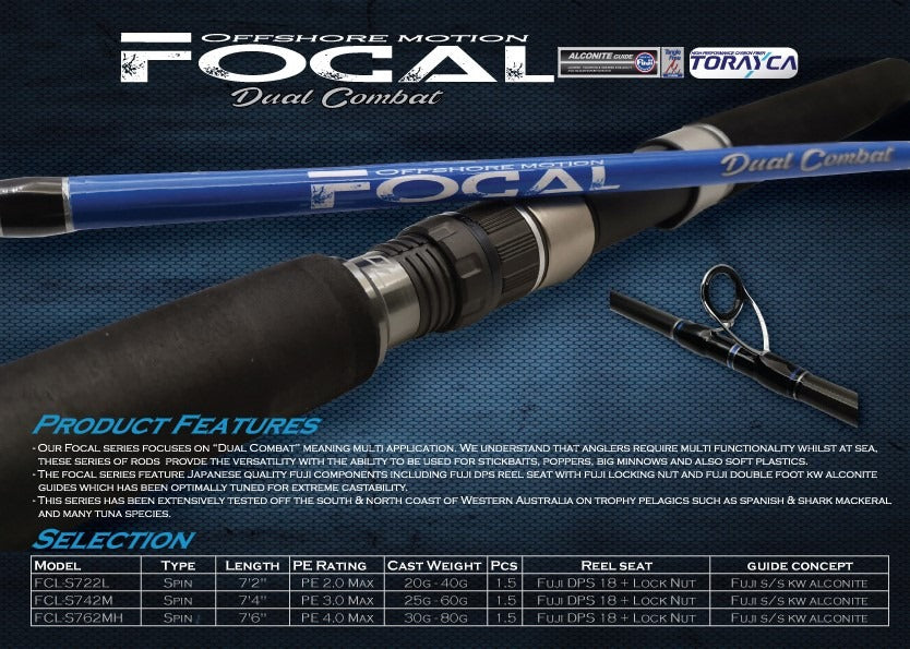 Ocean's legacy Focal Spin Rod | Johnny Jigs