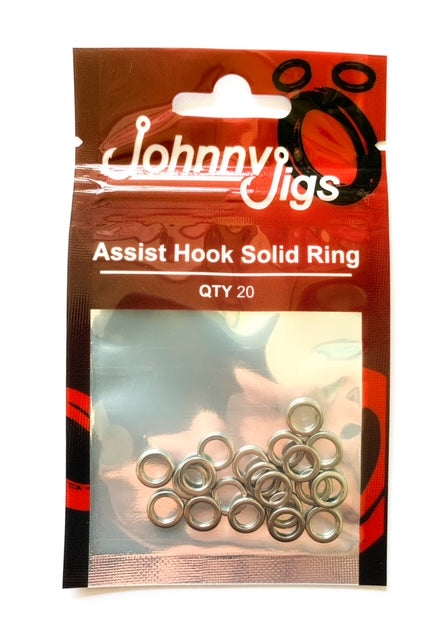 20-Pack Stainless Steel Solid Rings – Johnny Jigs