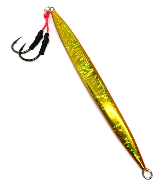 Vertical Jig Wei Orange/Yellow 5.25 ounce - Almost Alive Lures