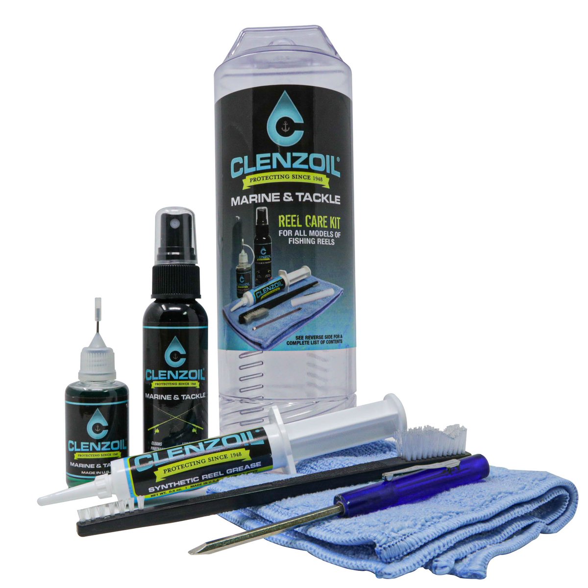 Clenzoil Marine & Tackle Reel Care Kit – Johnny Jigs