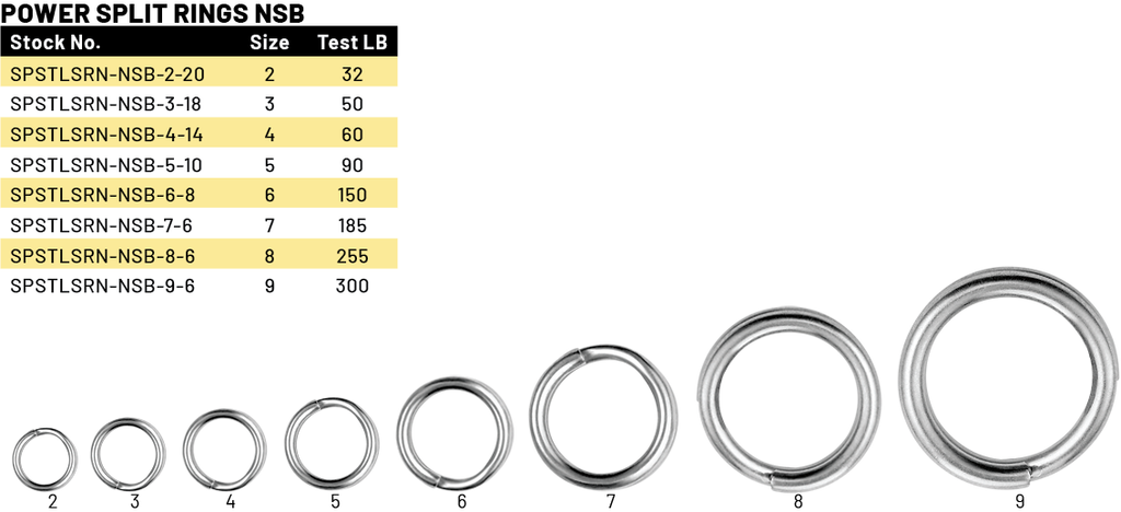 Spro Power Split Rings, 7 - 185 lb