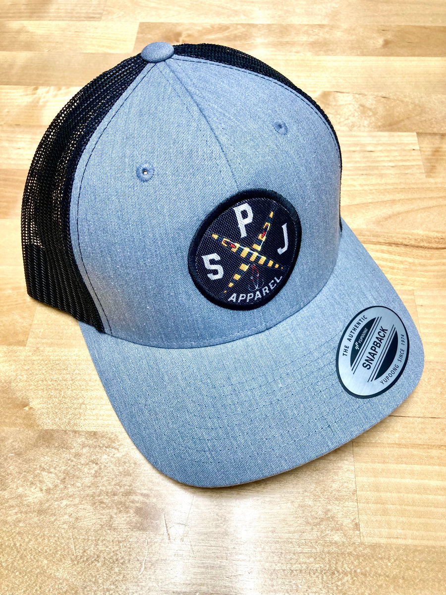 SPJ Apparel Snapback Hat Grey/White