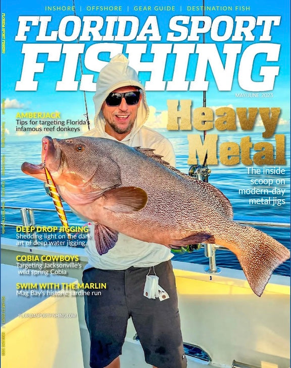 Johnny Steadham Johnny Jigs Cover of Florida Sport Fishing Magazine Slow Pitch Jigging