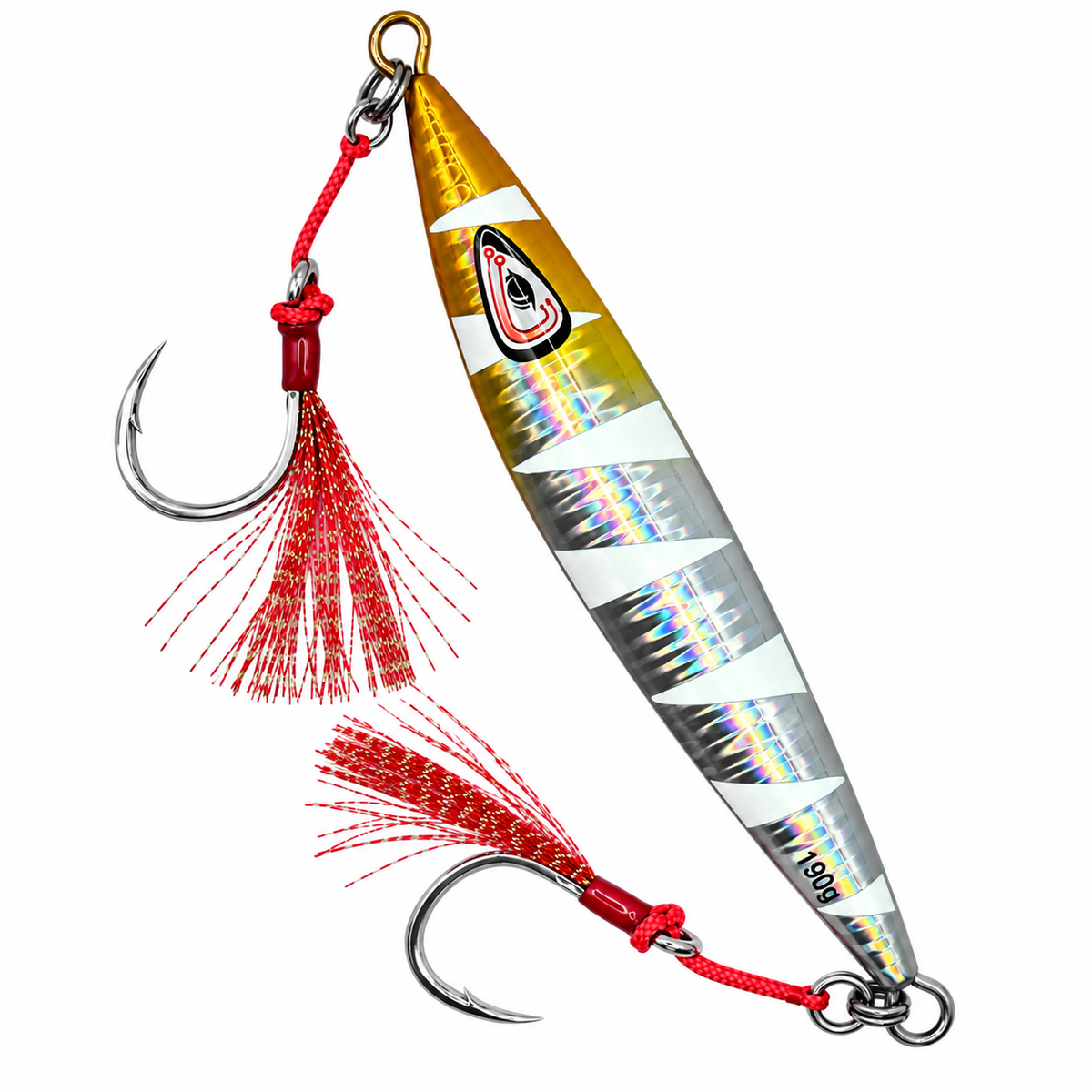 Flat Back Silver Glow Slow Pitch Jig
