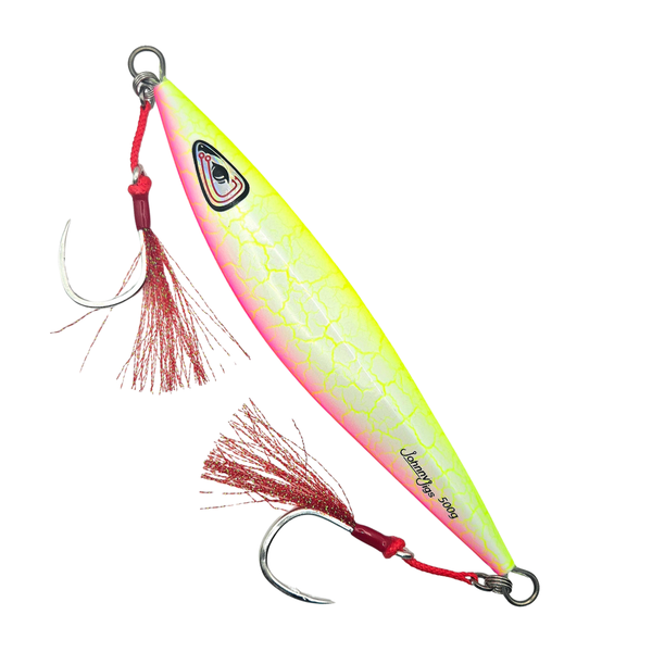Flat Back All Glow Crackle Limited Edition Slow Pitch Jig | Johnny