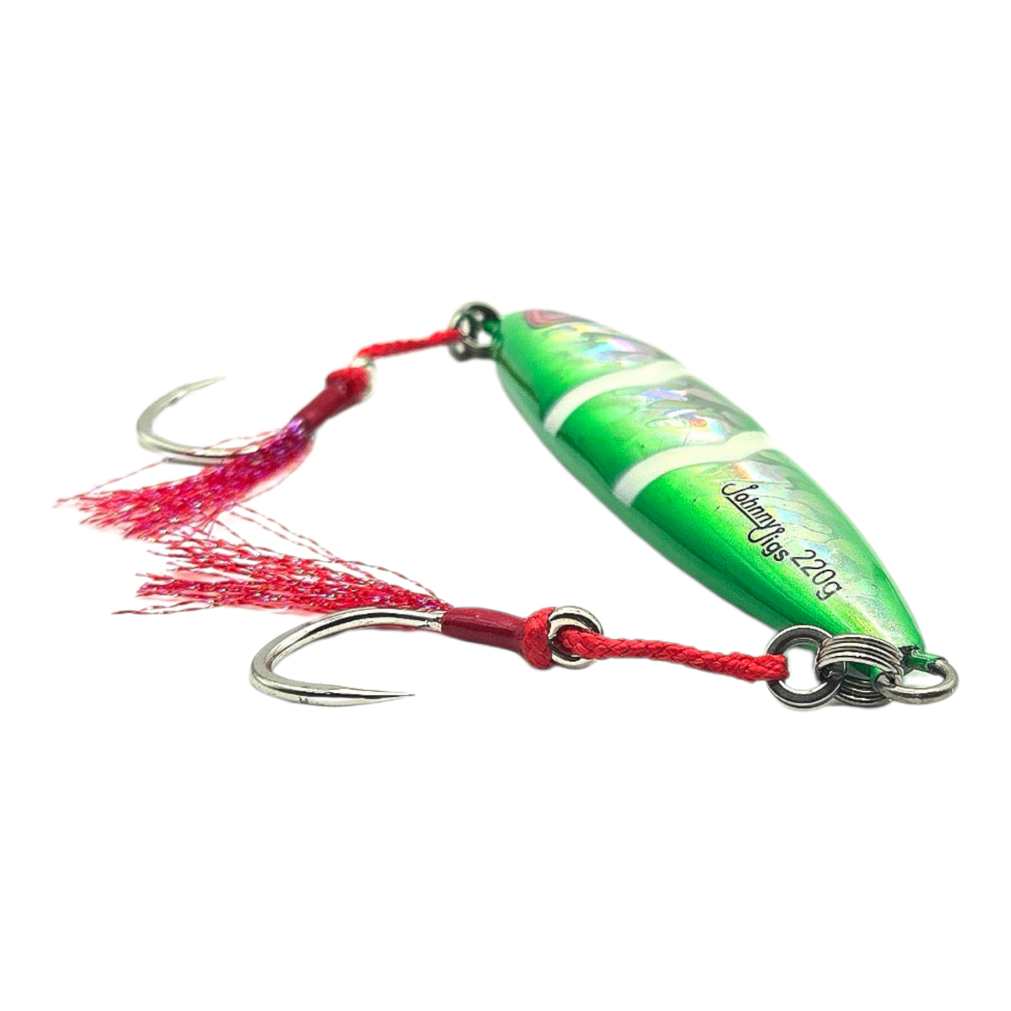 One Drop Green/Silver Glow Slow Pitch Jig