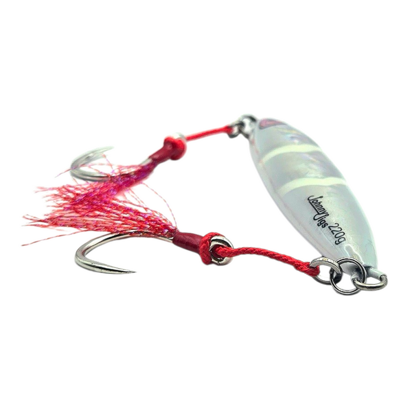 One Drop Silver Ghost Glow Slow Pitch Jig | Johnny Jigs