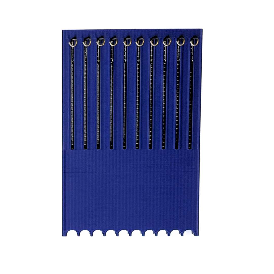 Jig WorX Assist Hook Holder | Compact Slow Pitch Jigging Hook Organizer for Twin & Single Assist Hooks