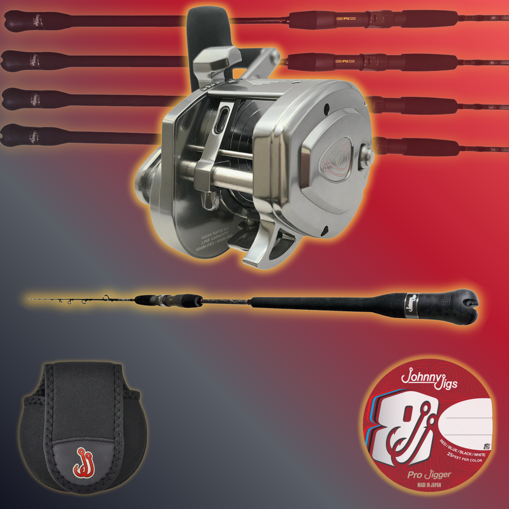 Johnny Jigs® PJM25 + Pro Jigger® 66 Combo w/ FREE Braid & Reel Cover