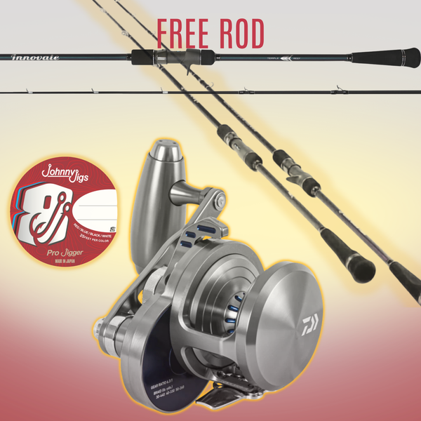 Daiwa Saltiga LD35JH + Spooled Braid | FREE Temple Reef Rod