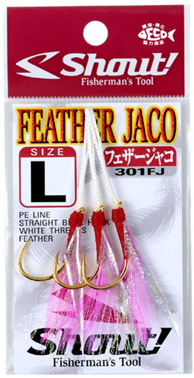 Shout Feather Jaco Hooks