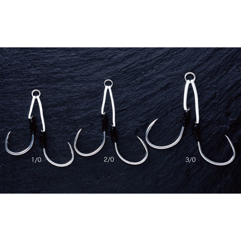 Shout 43-TA Twin Assist Double Barb Hooks Rigged Size 1/0 (5836) Shout 43-TA Twin Assist Double Barb Hooks Rigged Size 1/0 (5836)