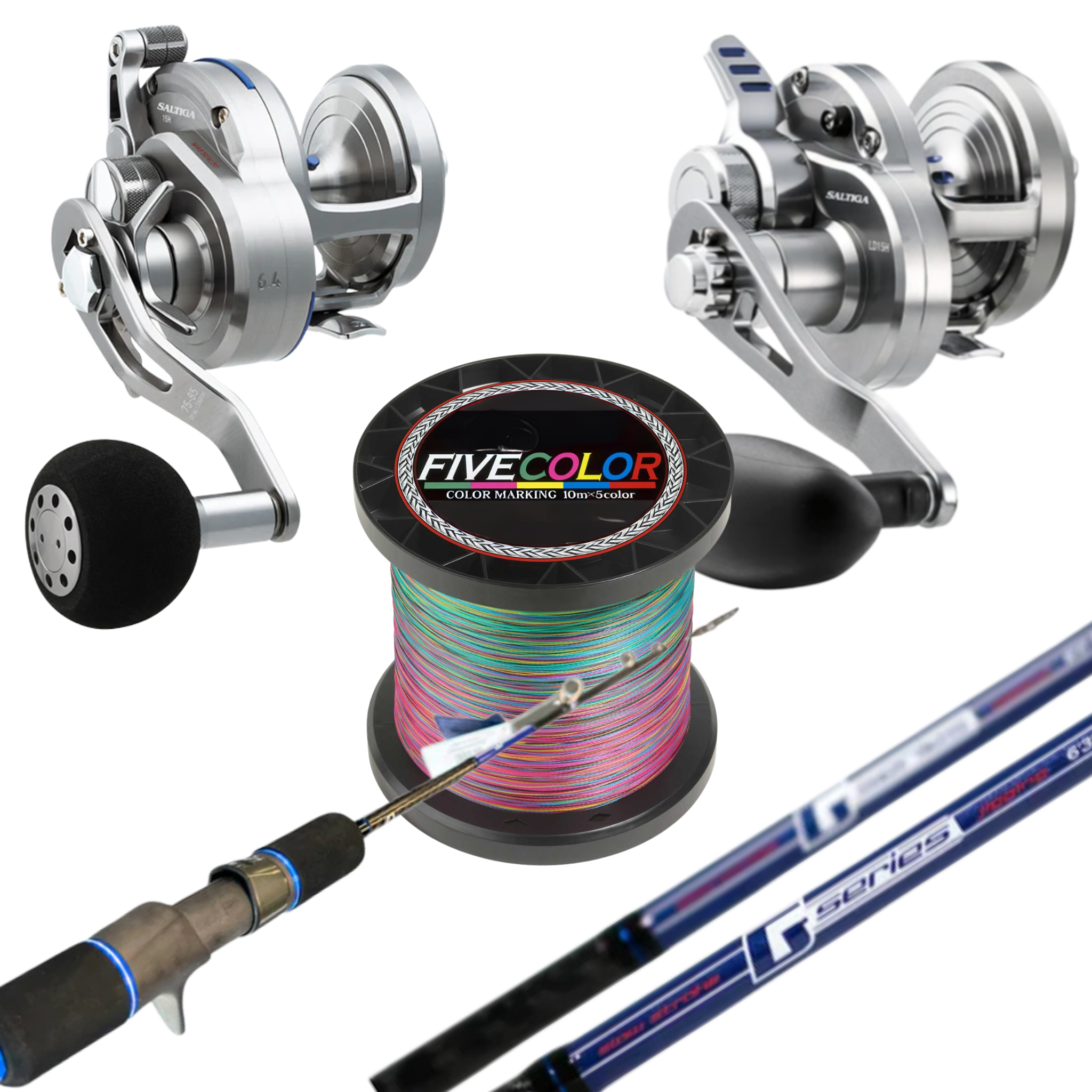 Daiwa Saltiga Reel & Mustad G-Series Slow Pitch Jigging Rod Combo