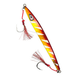 Flatty Slow Pitch Jig Gold Red With Assist Hooks