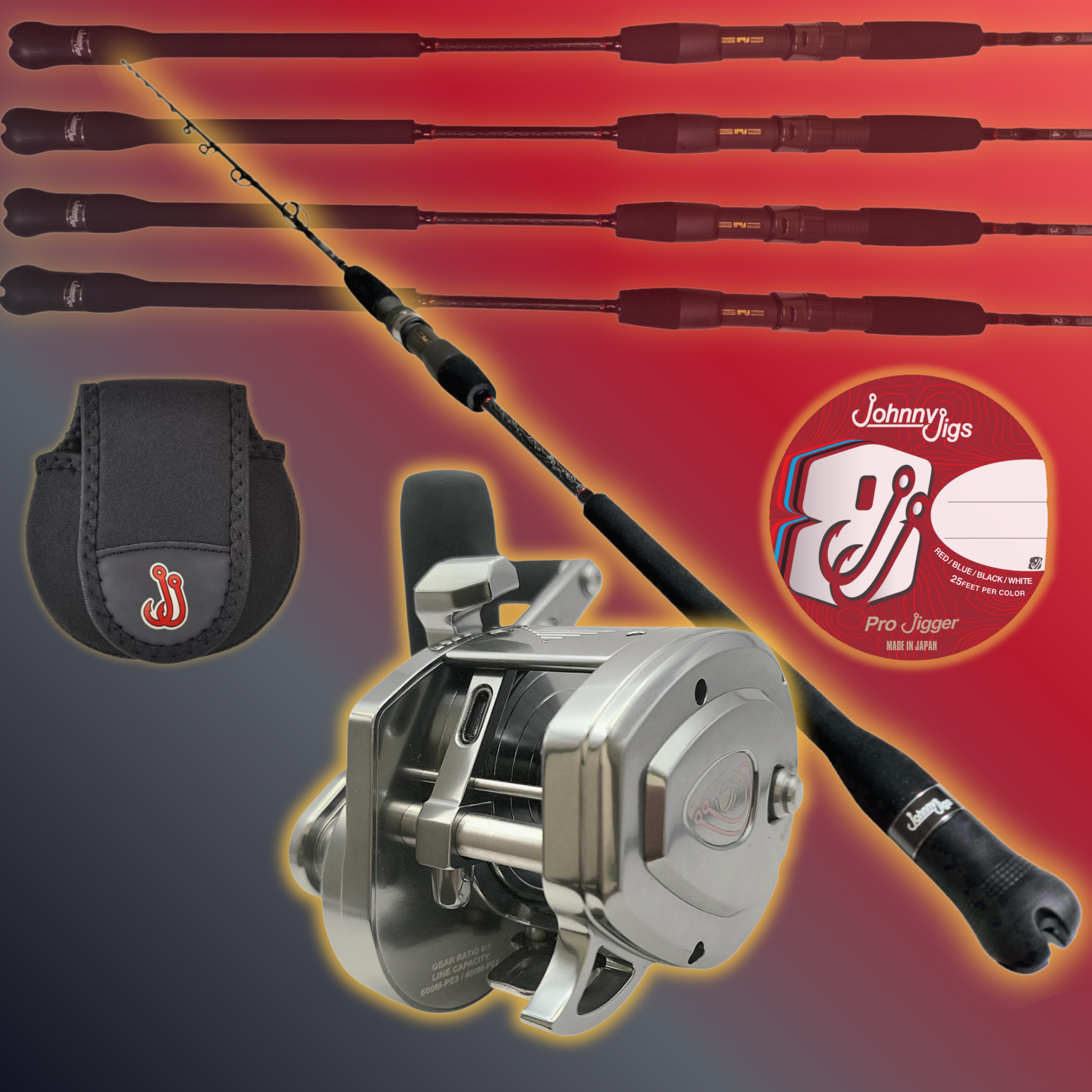 Johnny Jigs® PJM25 + Pro Jigger® 66 Combo (FREE Braid)