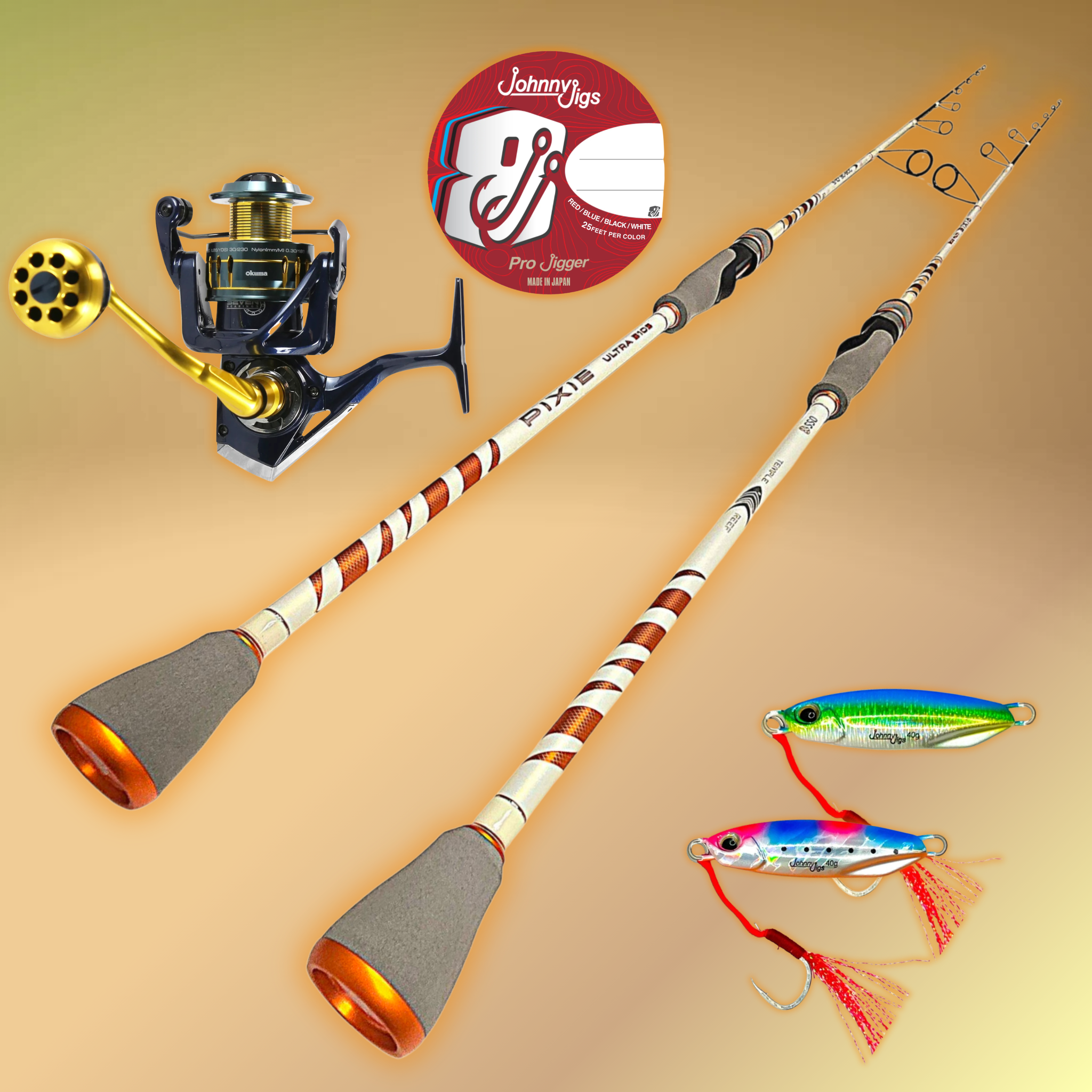 Light Spinning SPJ Combo | FREE Braid + Micro Jigs