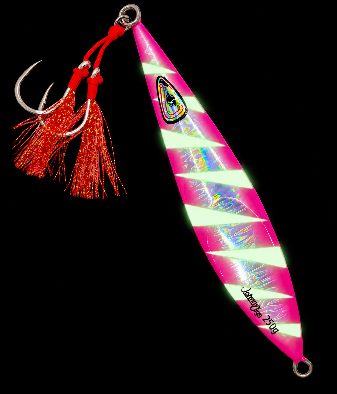 Super Sonic Pink/Silver Glow Slow Pitch Jig