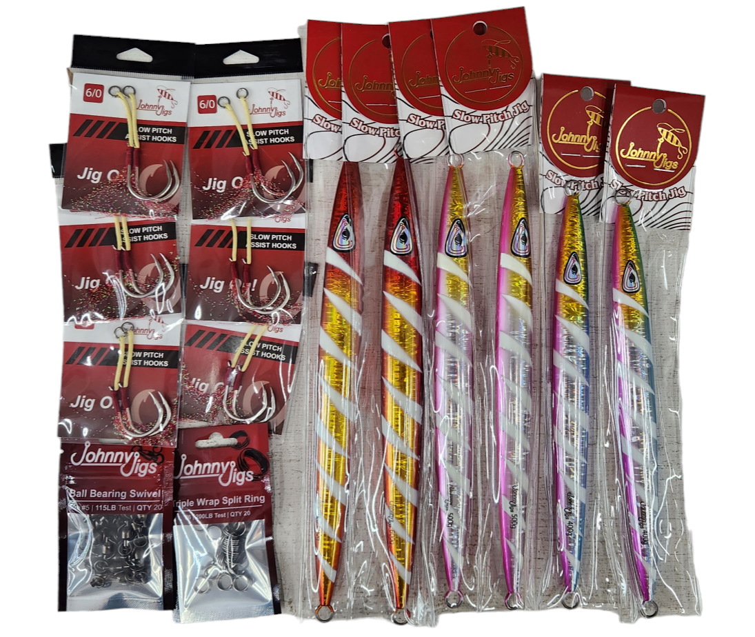 Slow Pitch Jig Bundle - Deep Drop Adventure Pack (6 Jigs)