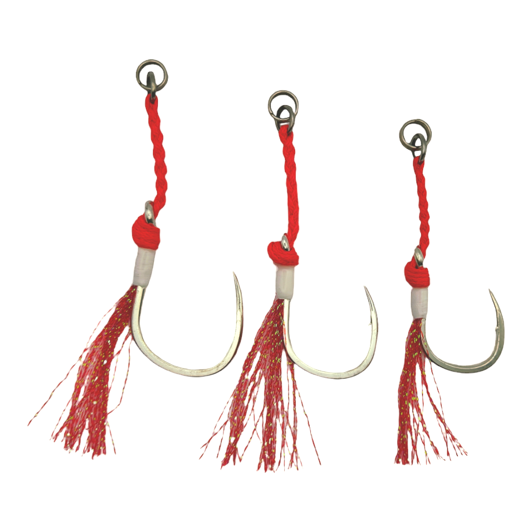 Pro Jigger™ Braided Single Assist Hooks with Split Ring