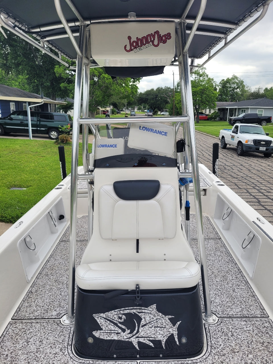 Team Johnny Jigs® Boat Decal | 14” Performance Sticker
