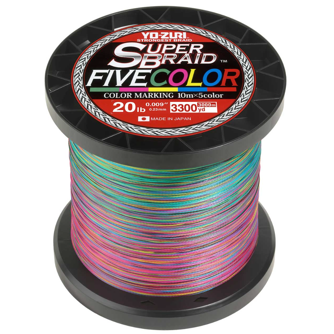 Yo-Zuri Super Braid Five Color 3300yds.