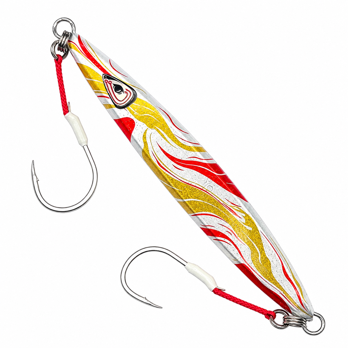 Spirit Gold/Red Swirl Slow Pitch Jig