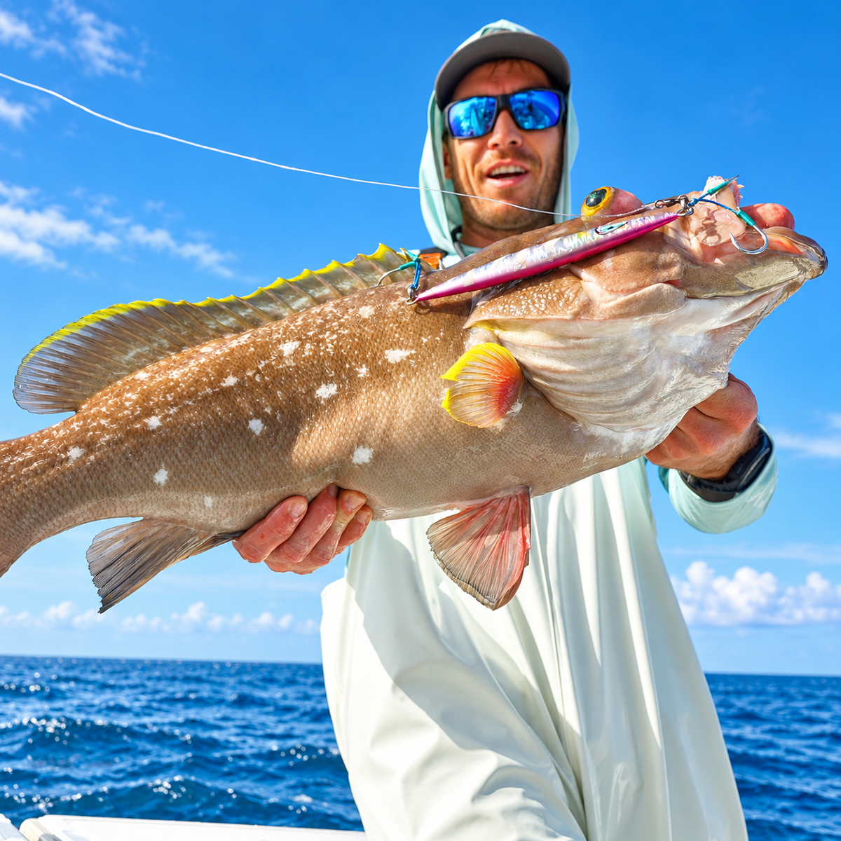 Tuna Teaser Pink/Silver Glow Slow Pitch Jig